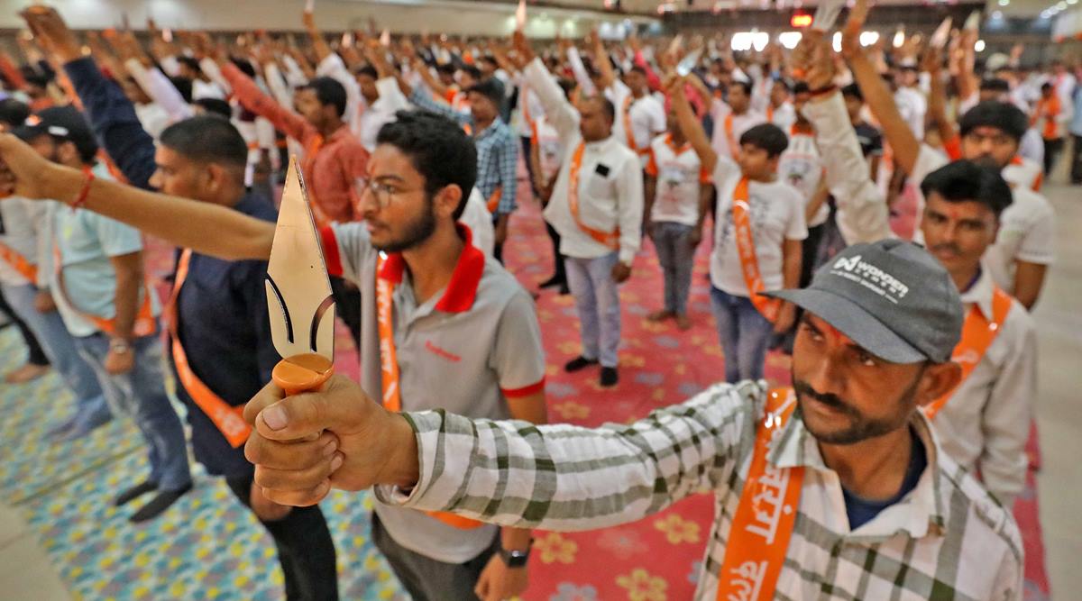 Bajrang Dal s biggest recruitment drive in Gujarat in 20 yrs brings 2 600 new recruits Ahmedabad News The Indian Express