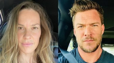 Hilary Swank and Alan Ritchson