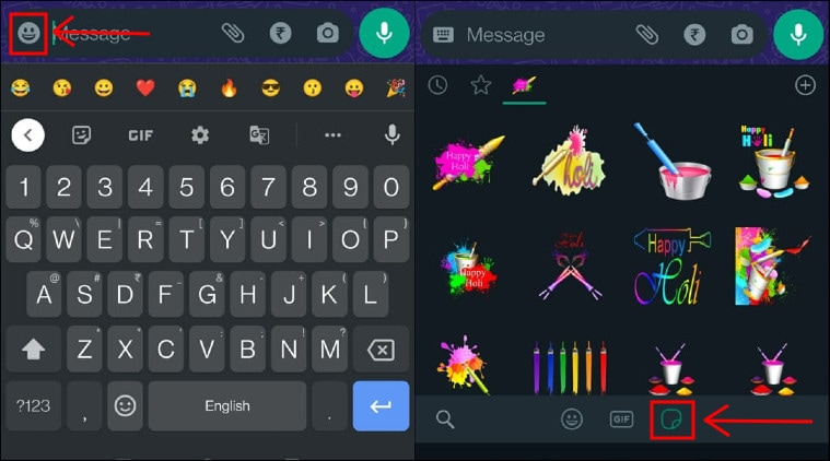 holi emoji whatsapp