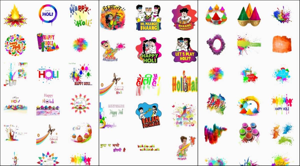 Happy Holi 2022 Wishes Stickers: How to download and send Happy ...