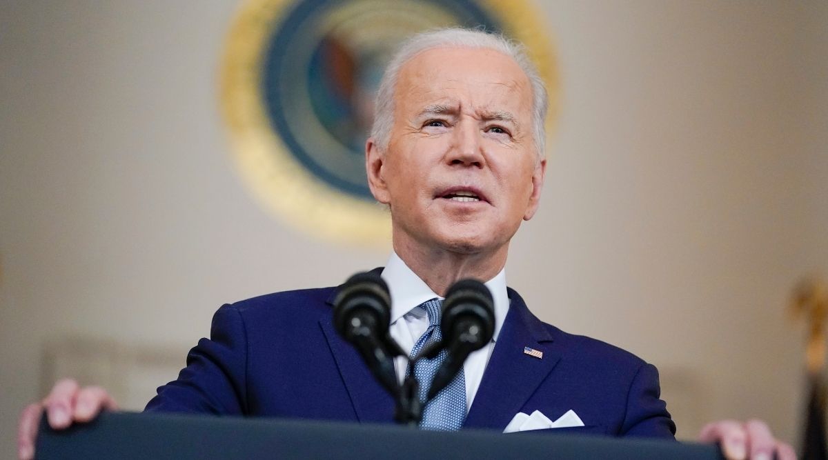Biden, in remarks before Congress, highlighted the bravery of Ukrainian defenders and the resolve of a newly reinvigorated Western alliance that has worked to rearm the Ukrainian military and cripple Russia’s economy through sanctions. (AP Photo/Carolyn Kaster)