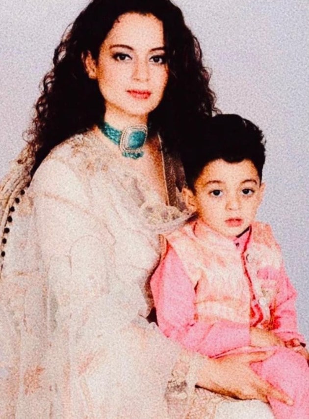 Kangana's little nephew Prithvi Raj Chandel