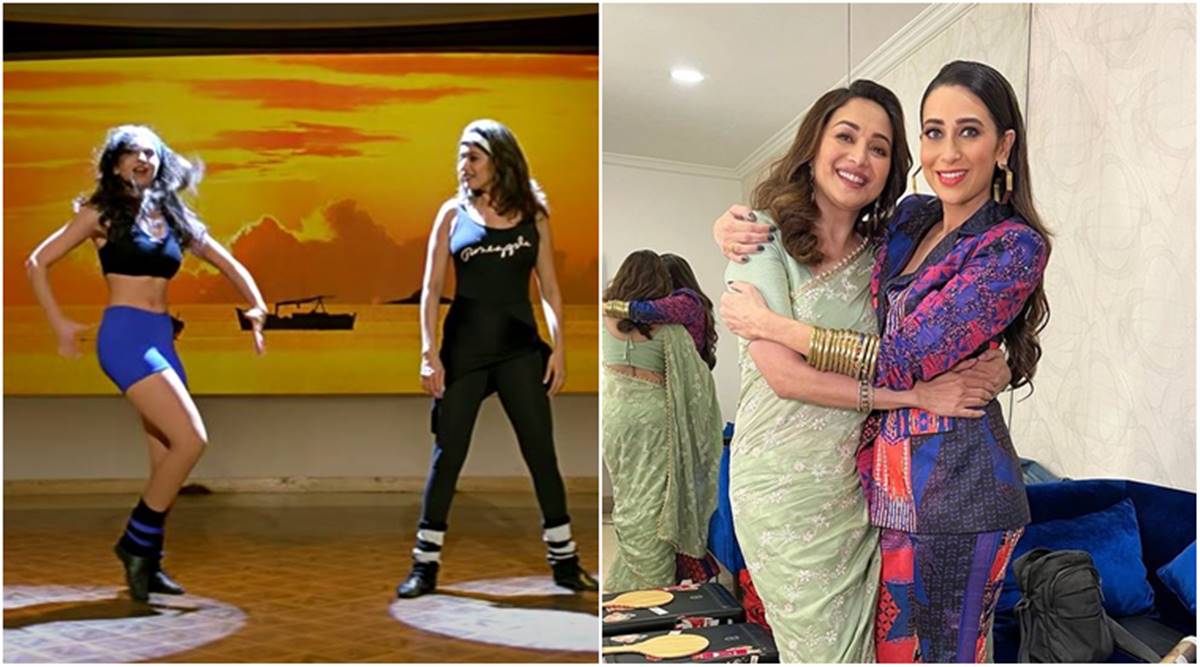Madhuri Dixit Nangi Chudai - Karisma Kapoor and Madhuri Dixit bump into each other, fans call it a  perfect Dil Toh Pagal Hai moment | The Indian Express