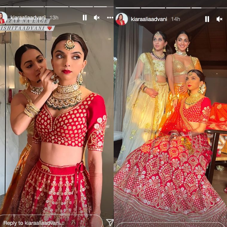 Kiara Advani wards off evil energy just before sister Ishita's wedding,  shares new photos | Entertainment News,The Indian Express