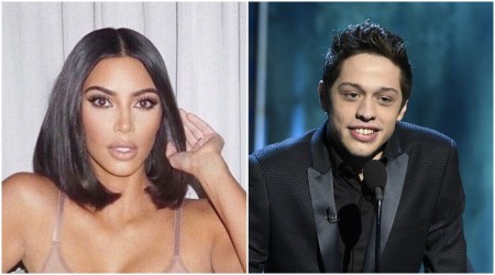 Kim Kardashian, Kim Kardashian news, Kim Kardashian relationship, Kim Kardashian and Pete Davidson relationship timeline, indian express news