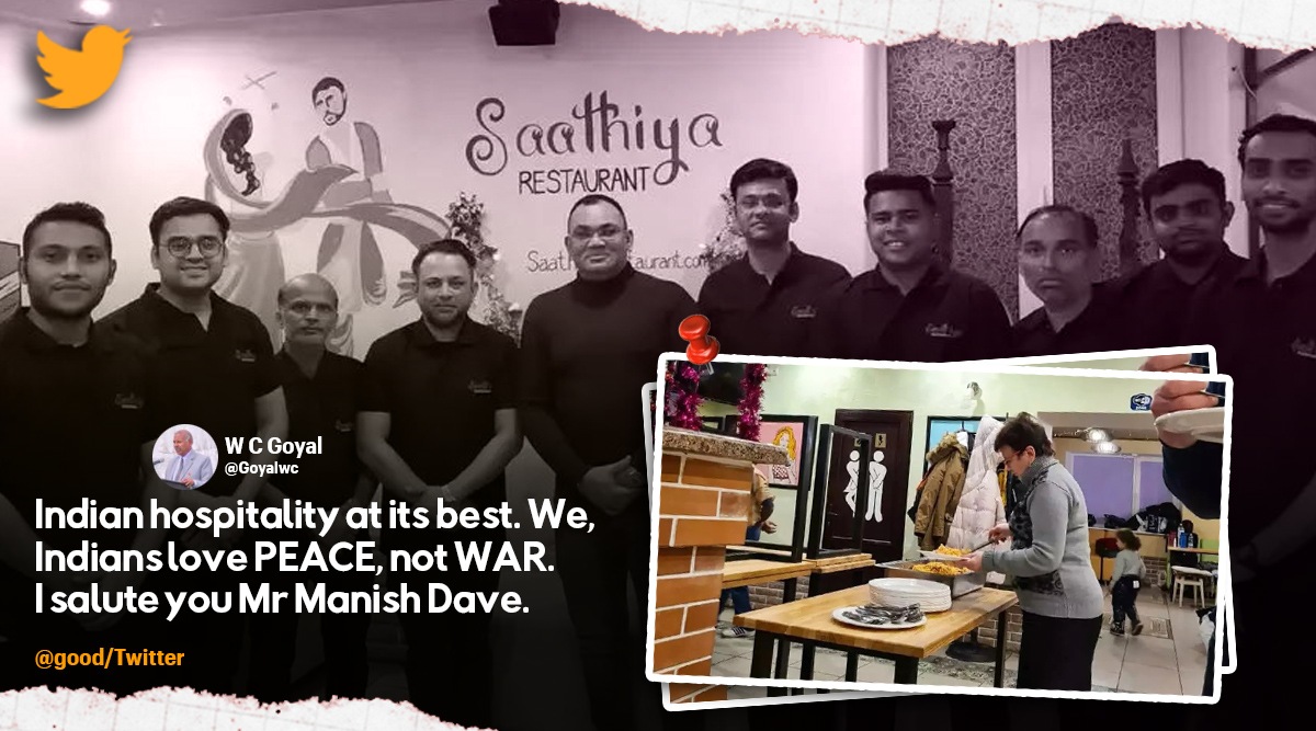 Ukraine hotel opens for people, Indian restaurant, Indian restaurant basement, Manish Dave, Russia-Ukraine war, refuge, indian express