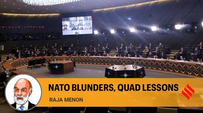 Members of Nato during a conference on the Russia-Ukraine crisis on Friday. (Photo: Reuters)