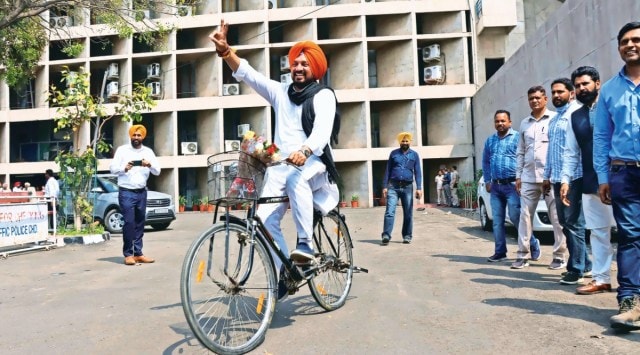 Aaam Aadmi Party, Punjab AAP MLA, Punjab AAP MLA swearing-in, Gurdev Singh Dev Mann, Punjab news, Chandigarh city news, Chandigarh, India news, Indian Express News Service, Express News Service, Express News, Indian Express India News