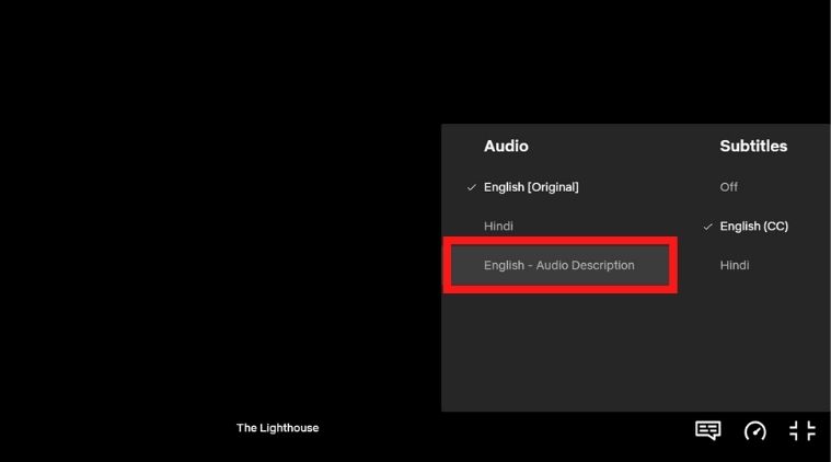 Netflix audio description,