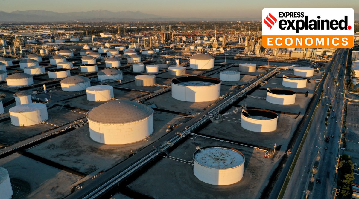 Storage tanks at an oil refinery in the United States. (Reuters Photo: Bing Guan)
