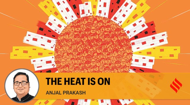 The report has predicted that life-threatening climatic conditions will arise from extreme heat and humidity. (Illustration: C R Sasikumar)