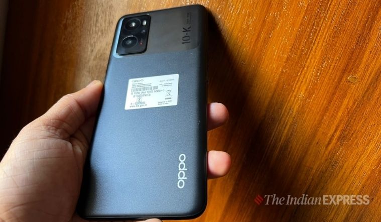 A back view of the Oppo K10's chassis
