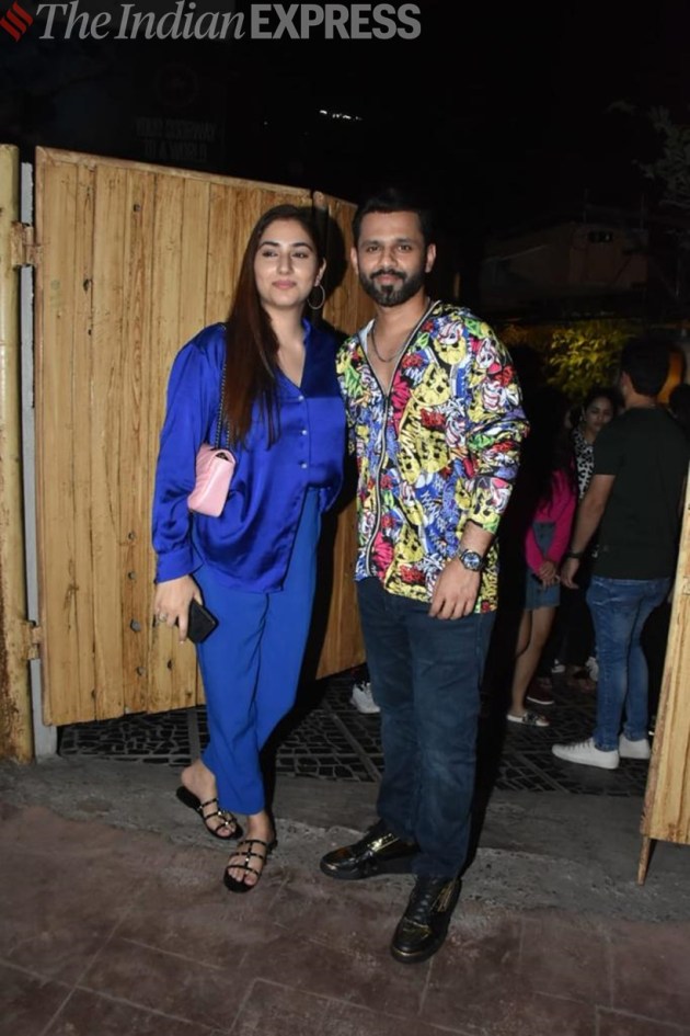 rahul vaidya with wife