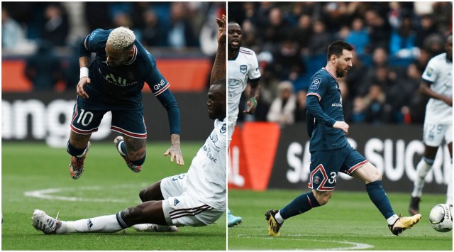 Record seven-time Golden Ball winner Messi and Neymar — the world's most expensive player at 222 million euros ($242 million) — were booed throughout. (AP)