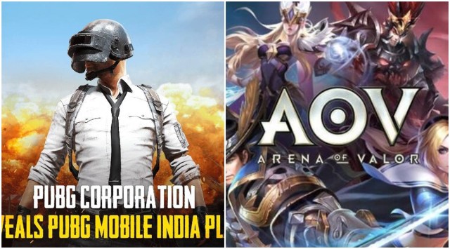 PUBG Mobile and Arena Of Valour (Image courtesies: PUBG Corporation and Tencent)