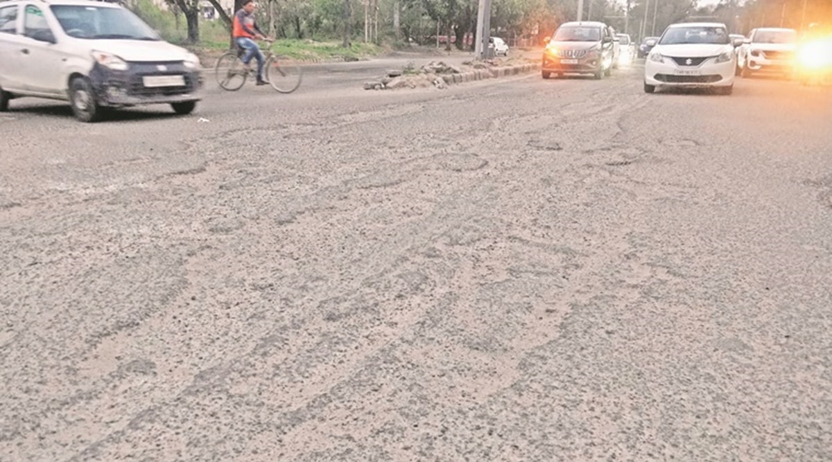 A drive on these stretches can be a bone-rattling experience if you are not careful. (File)