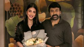 Shruti Haasan and Chiranjeevi