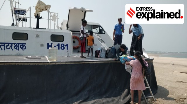 Sri Lankan nationals, all Tamils from the Jaffna and Mannar regions, reach Tamil Nadu on Tuesday. (Photo: Twitter/@IndiaCoastGuard)