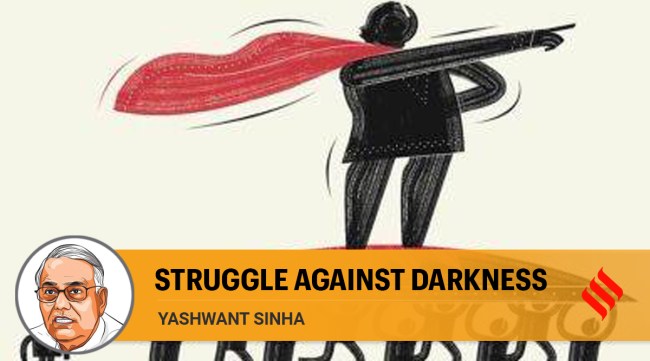 What has changed is the nature of the leadership. The destiny of the country is in the hands of people who are out to change the centuries-old character of Indian society. (Illustration by C R Sasikumar/File)