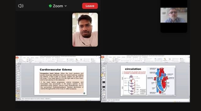 One of the online classes attended by The Indian Express, Monday.