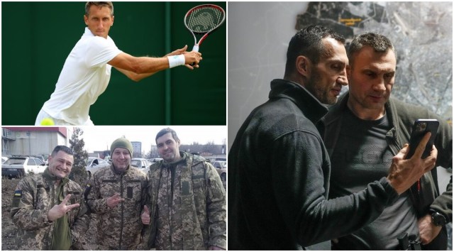 (Clockwise from left) Sergiy Stakhovsky, Klitschko brothers, Yuriy Vernydub.