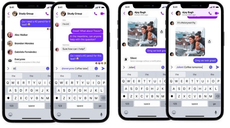 Facebook Messenger aggiunge nuove scorciatoie per messaggi silenziosi, GIF e altro