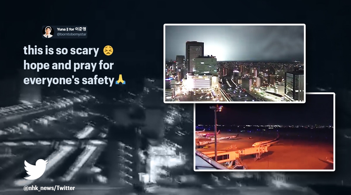 earthquake in Japan, tsunami threat in Japan, earthquake videos, indian express