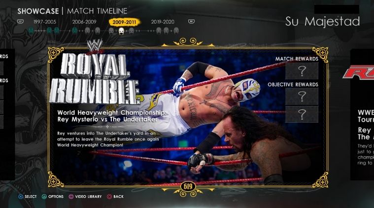 Revisión de WWE 2K22, WWE 2K22 2K Shocase, WWE 2K22 Rey Mysterio,