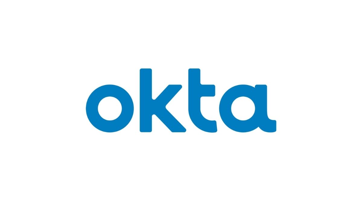 This image displays the logo of the company Okta, which faced a digital breach recently.