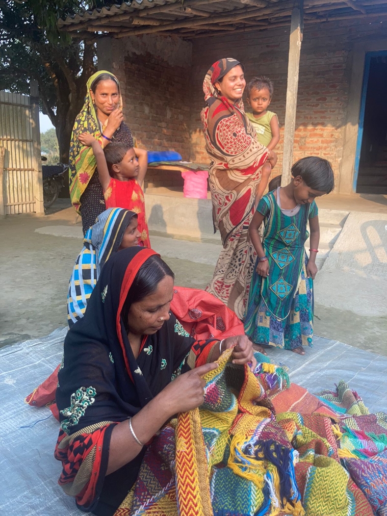 shershabadi women, embroidery, kheta