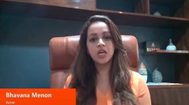 Screenshot of a video interview of actor Bhavan Menon by journalist Barkha Dutt.