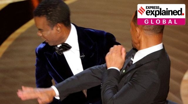 Will Smith hits Chris Rock on stage during the 94th Academy Awards in Hollywood, Los Angeles, California, U.S., March 27, 2022. (Reuters Photo)