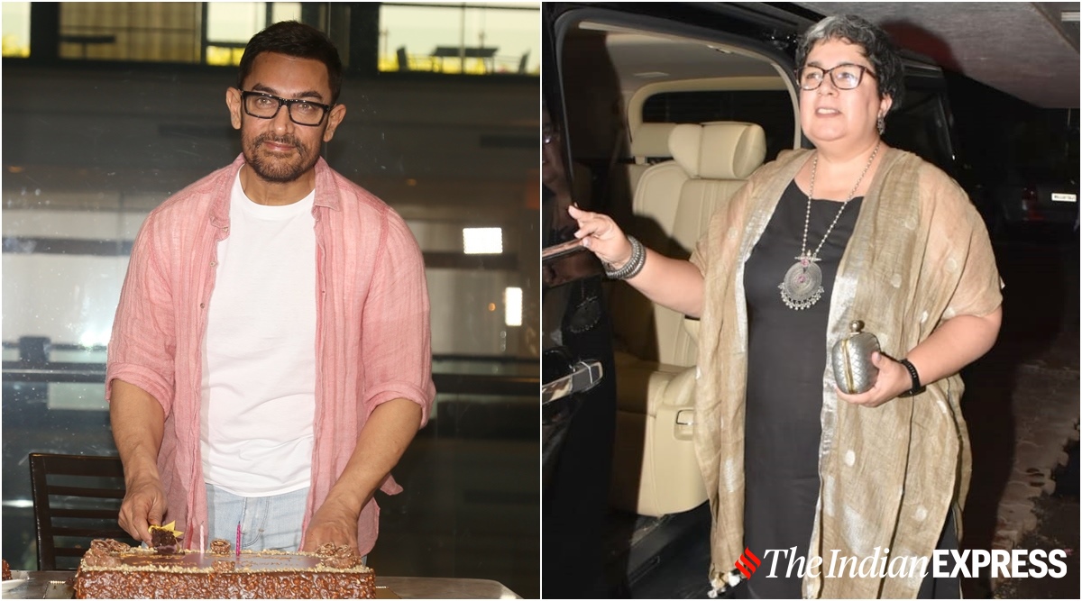 Aamir Khan celebrates birthday with ex-wife Reena Dutta, Andaz Apna Apna  director Rajkumar Santoshi. See photos | Entertainment News,The Indian  Express
