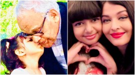 Aishwarya Rai often shares pictures of her daughter Aaradhya Bachchan and her late father, Krishnaraj Rai. (Photos: Aishwarya Rai/Instagram)