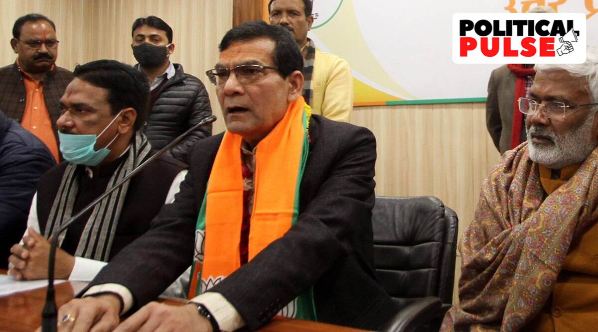Twenty years after he emerged as one of Modi’s most trusted men, Arvind Kumar Sharma took voluntary retirement from the IAS last year and became a BJP MLC. (File photo)