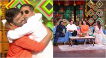 The Kapil Sharma Show: Post rumours of rift, Akshay Kumar wishes the host a Happy Holi, plants a kiss on his cheek. Watch