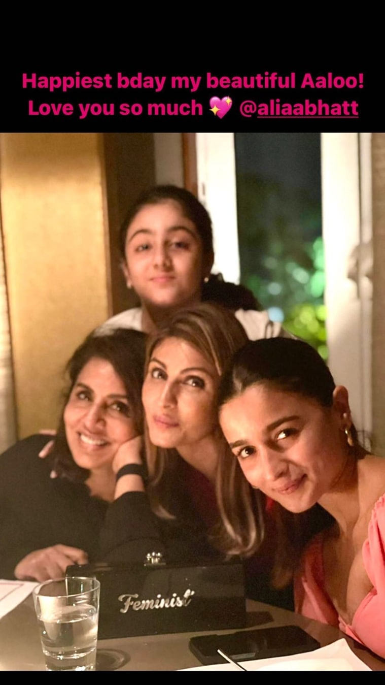 Ranbir Kapoor, Neetu, Riddhima join Alia Bhatt, sister Shaheen in  celebrating Soni Razdan's birthday