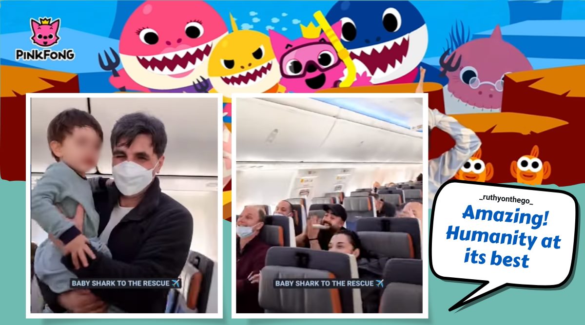 Baby Shark Doo Doo Doo Passengers Sing And Clap To Comfort Child On Plane Trending News The Indian Express