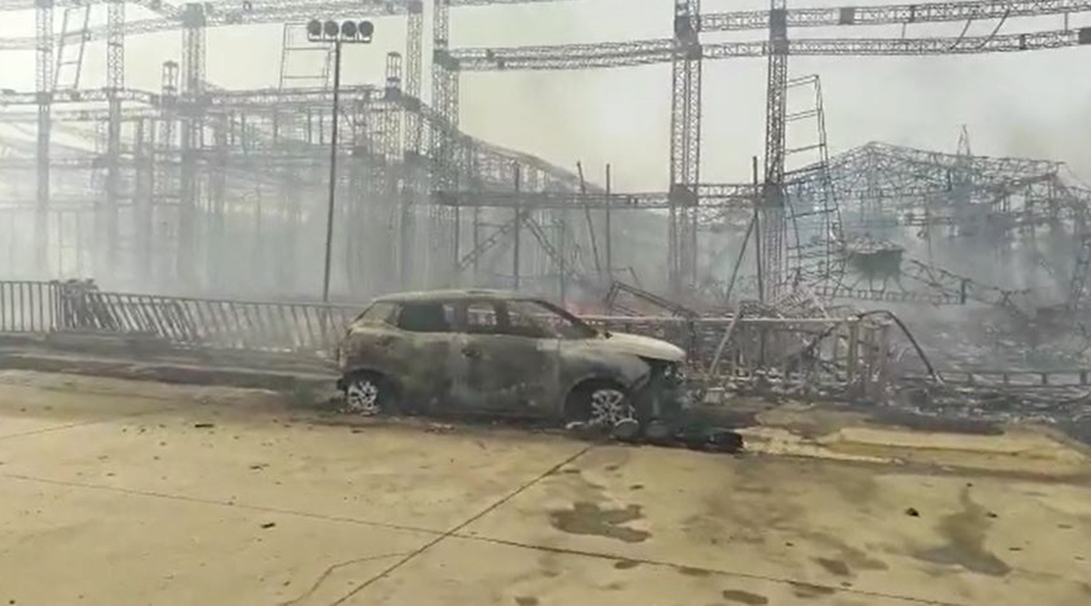 Fire breaks out at banquet hall in Delhi’s Rohini; one injured