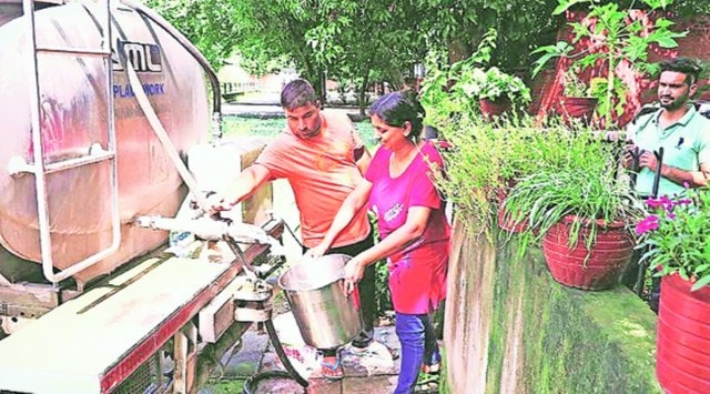 According to the national norm, only 135 litres of water is required per person per day and in Chandigarh, 254 litres of water is available per person per day (Express photo)