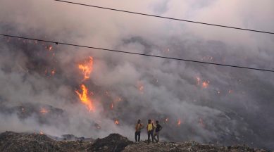Ghazipur landfill fire, Ghazipur fire, AAP, Delhi Fire Service, delhi fire, indian express