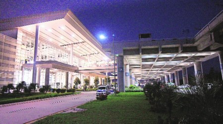 Ten years ago, only 12 flights were operating from Chandigarh airport; the number now stands at 40. (Express Photo)