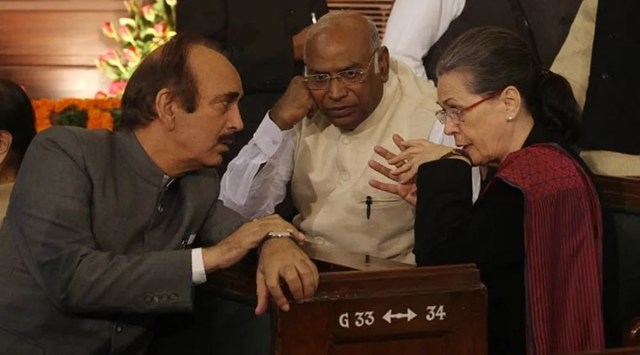 The development also comes in the backdrop of Congress president Sonia Gandhi reaching out to Ghulam Nabi Azad with sources saying that a meeting between Sonia and some of the leaders was on the cards. (Express photo by Anil Sharma/ File)