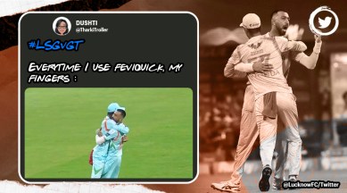 ipl 2022, LSG vs GT, deepak hooda krunal hug, deepak krunal hug memes, cricket memes, sports news, indian express