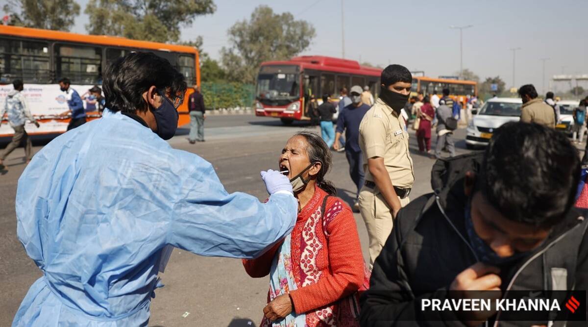 A reduction of 1,562 cases has been recorded in the active Covid-19 caseload in a span of 24 hours. (Express/File)
 