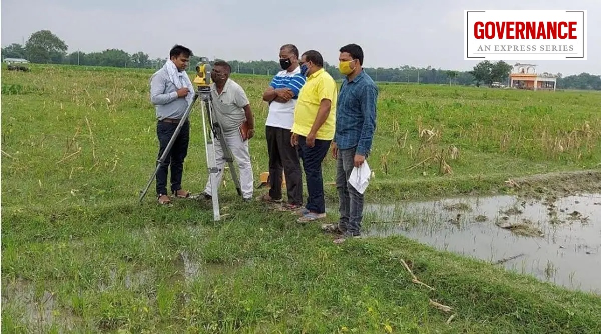 Bihar Land Survey Map Bihar Land Reforms: For 1St Time, A Dynamic Map That Captures Change In  Ownership | Governance News,The Indian Express