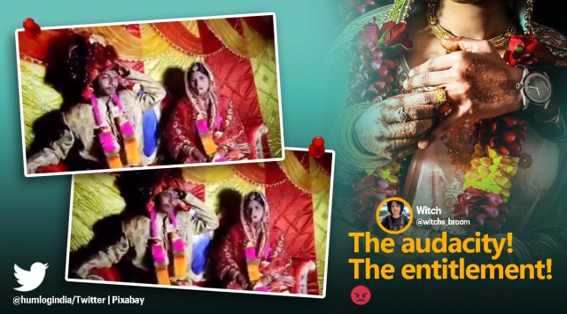 bihar, bihar dowry practice, groom demand dowry viral video, bihar govt employee demand dowry, viral videos, indian express