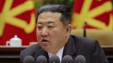 In this photo provided by the North Korean government, North Korean leader Kim Jong Un attends at a meeting of the Workers' Party of Korea in Pyongyang, North Korea. (AP, File)