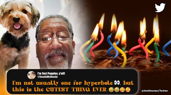 man dog joint birthday party, man prints flyers dog birthday party, man 60th birthday with pet, good pet stories, indian express