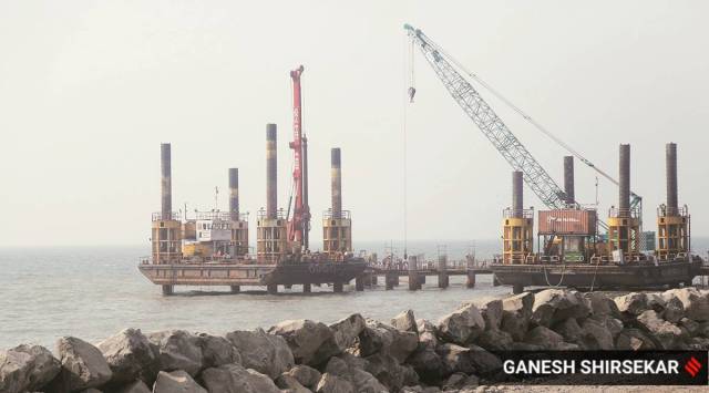 The BMC is constructing a 10.58-km coastal road from Princess Street Flyover in Marine Lines to the Worli end of Bandra-Worli Sea Link Road. (File photo)